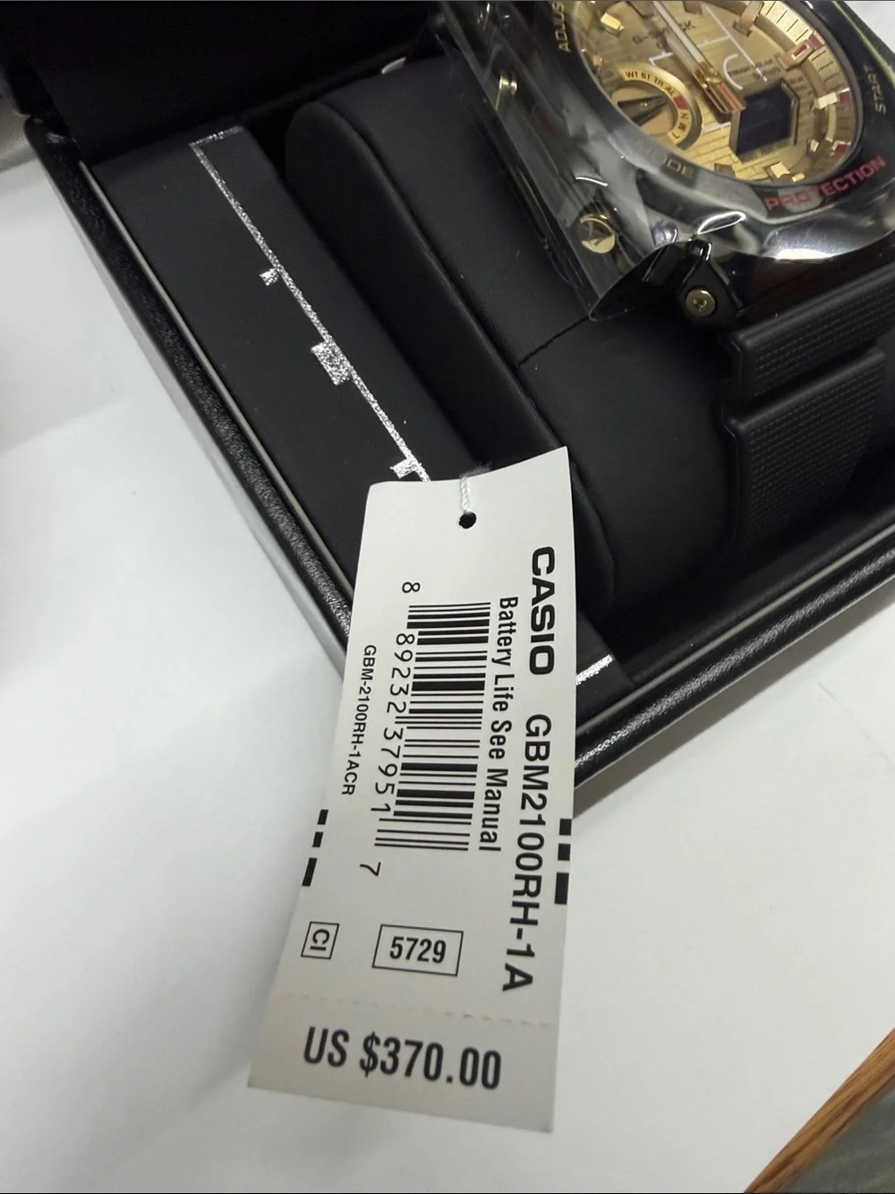 G Shock Casino Black and Gold GB M2100RH-1A 5729